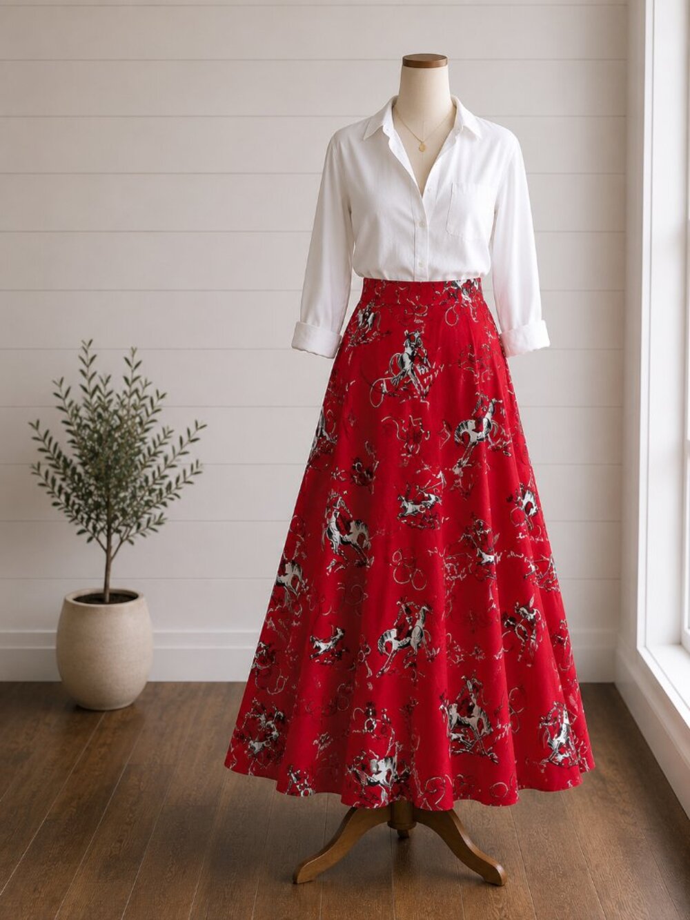 Vintage Circle T by Marilyn Lenox Western Rodeo Skirt – Made in USA. Full Circle